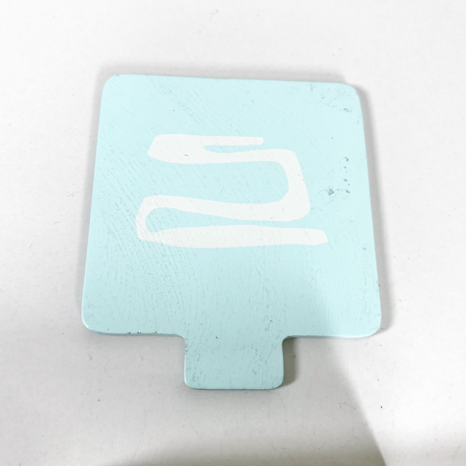 1960s Modern Drink Coaster Vintage Set of 6 Abstract Design 6