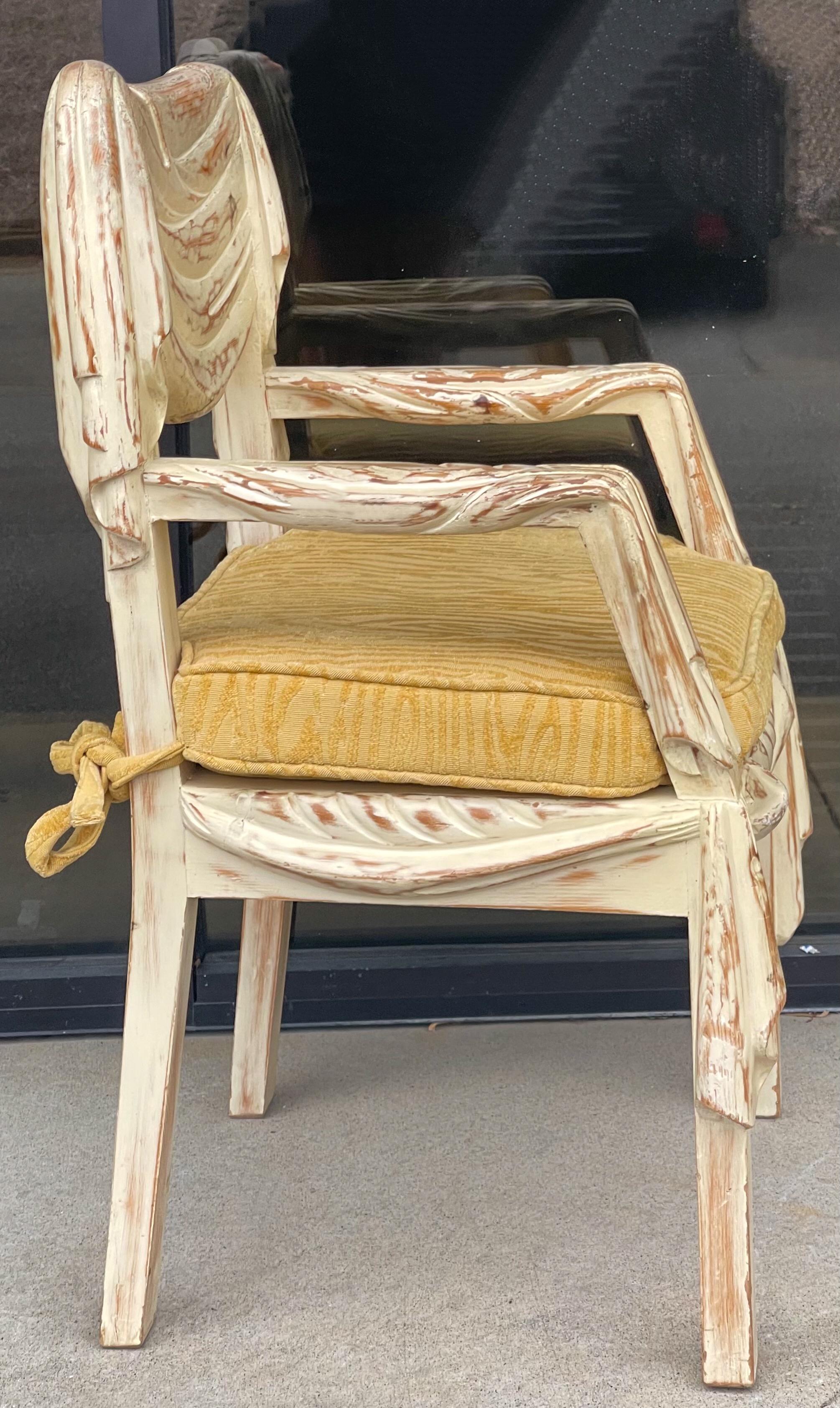 Mid-20th Century 1960s Modern Faux Bois Pine Arm Chair Chapman in the Manner of Gaetano Pesce For Sale