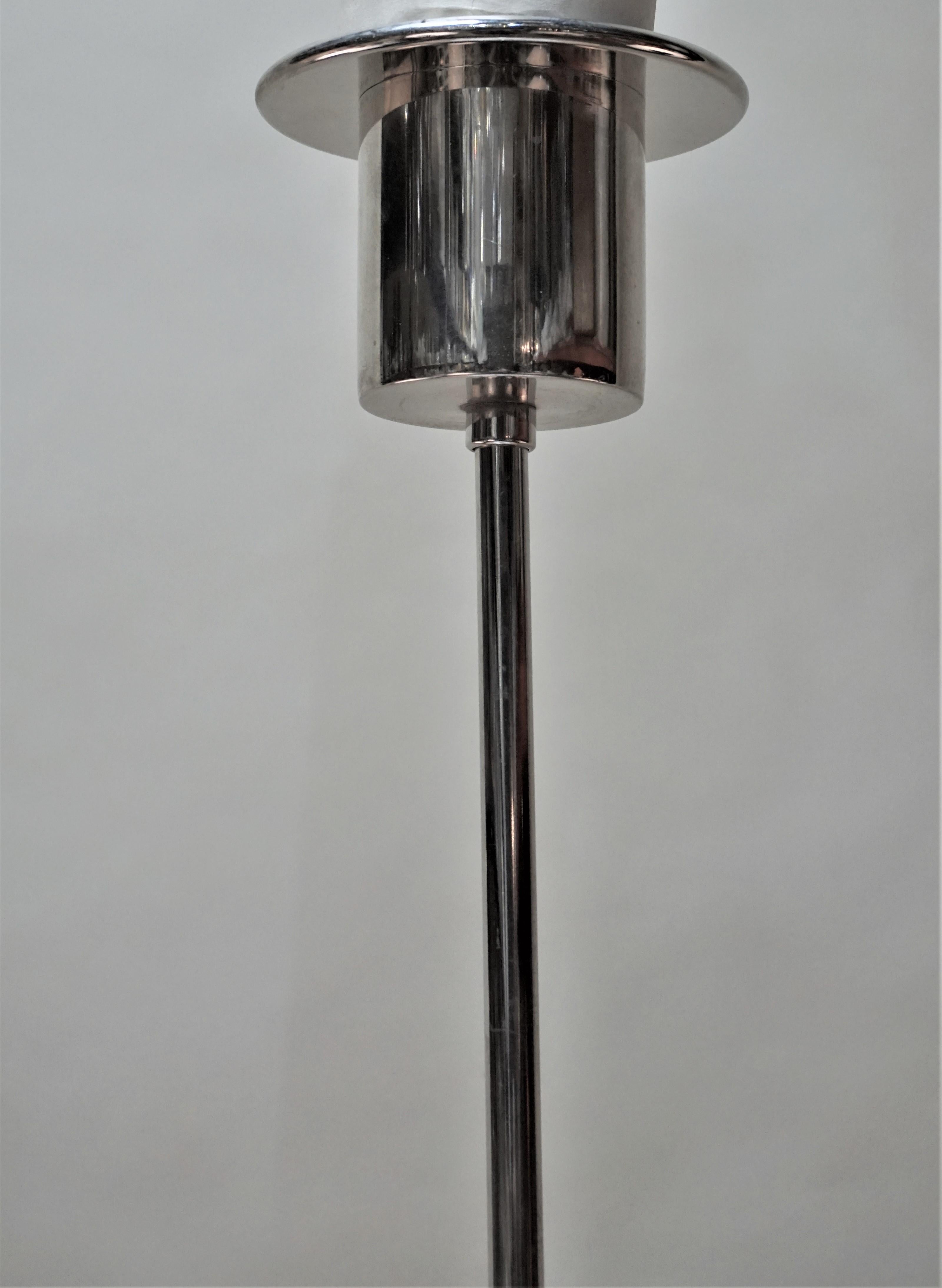 1960s Modern Glass Chandelier by Kaiser Leuchten 5