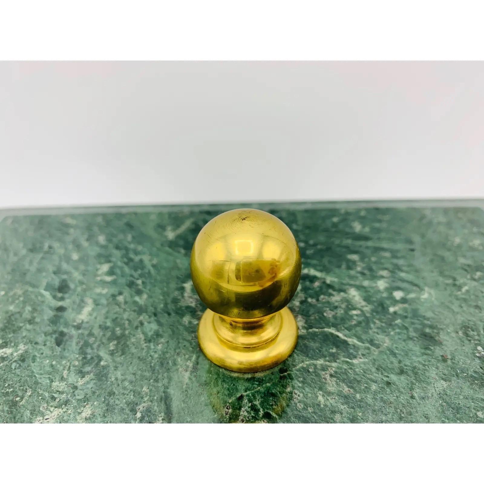 1960s Modern Italian Marble and Brass Footed Box For Sale 3