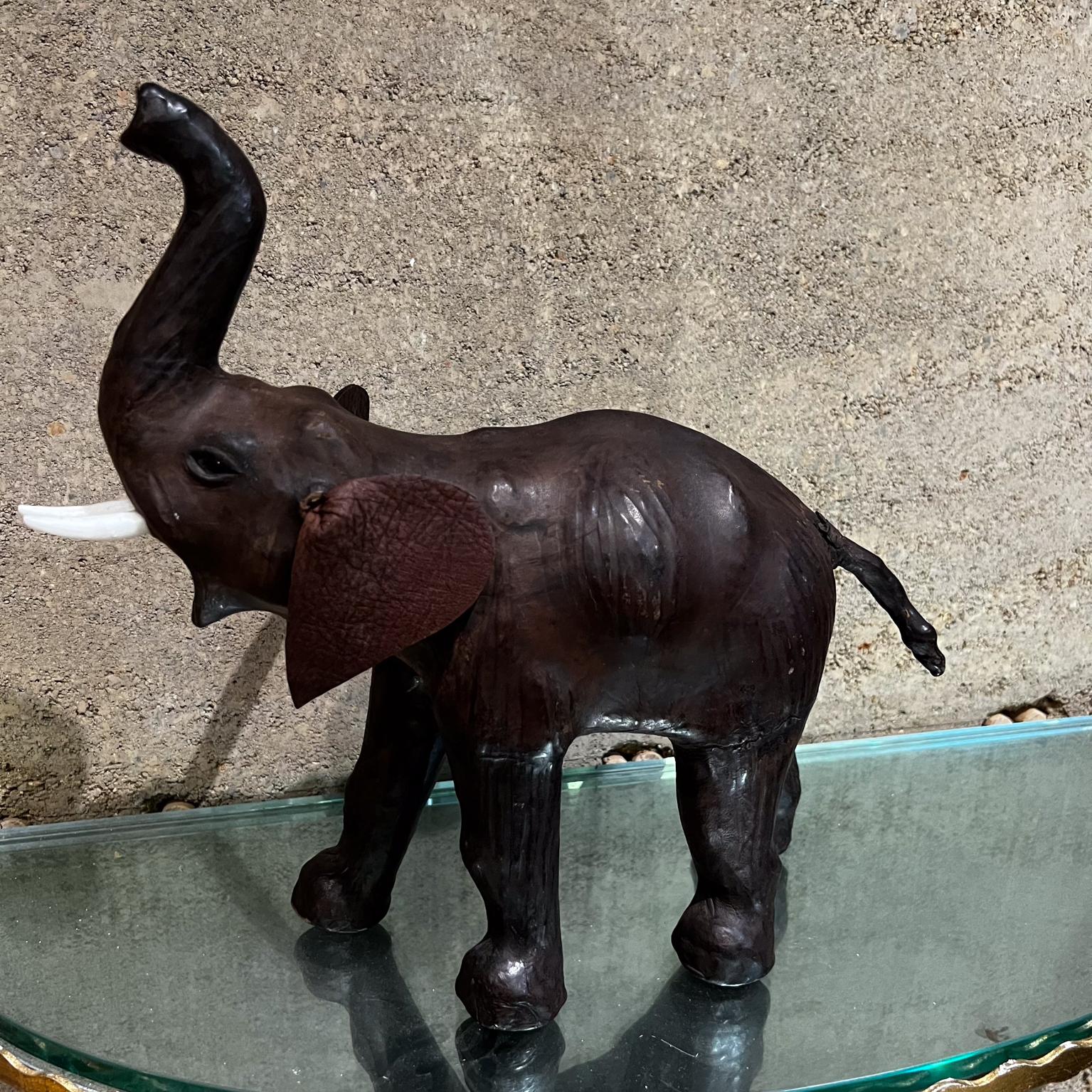 leather elephant statue