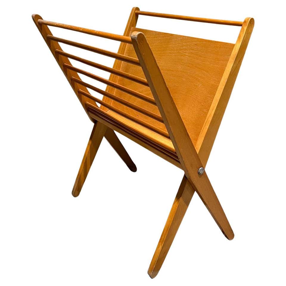 Freestanding Architectural Coat Rack Post Modern in Chrome Steel Bent ...