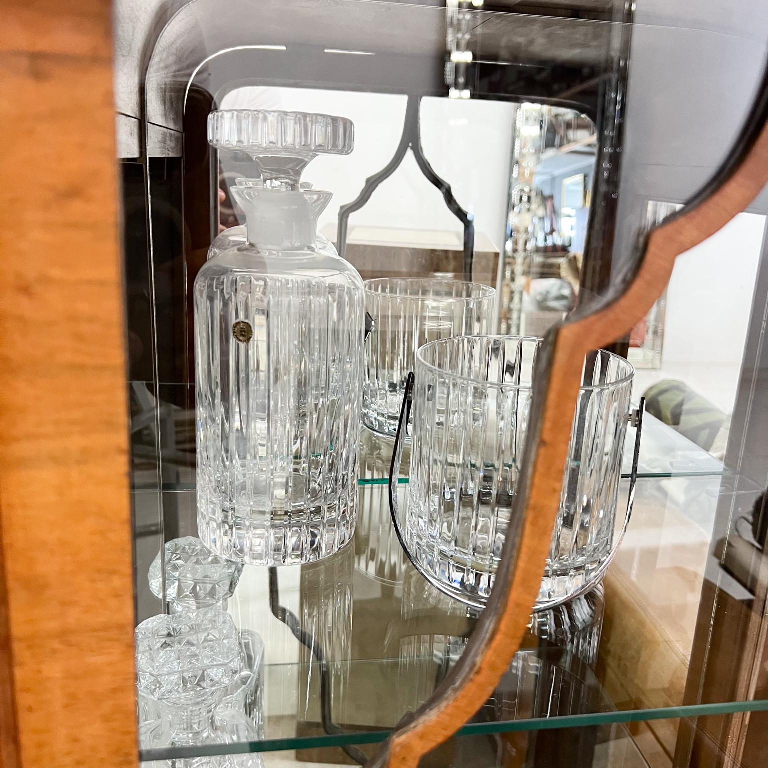 Carafe moderne des années 1960 en verre de cristal nervuré d'Italie en vente 6