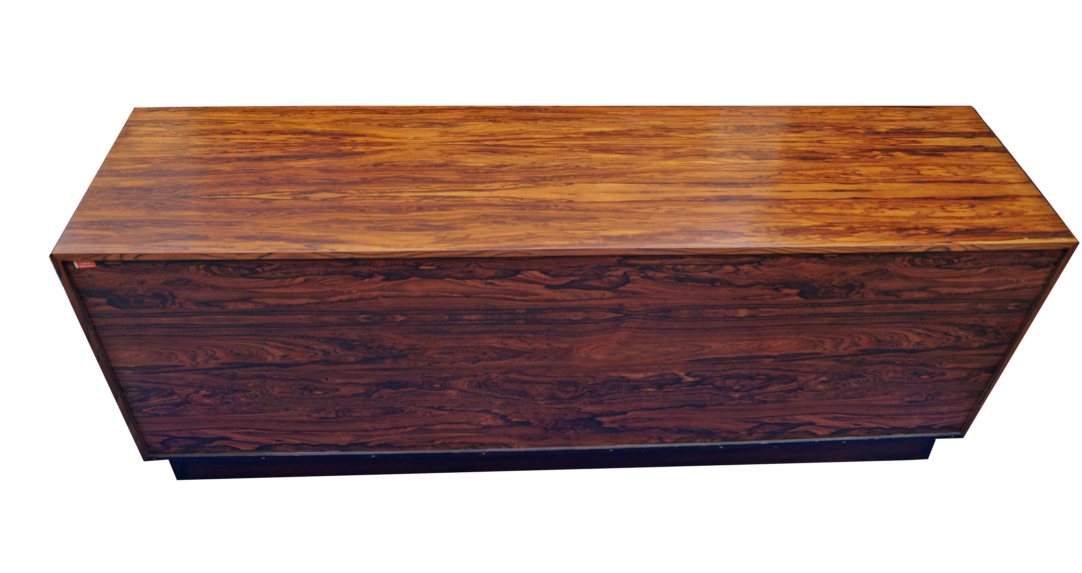 Scandinavian Modern Rosewood 8 Drawer Dresser Sideboard Chest Westnofa Norway For Sale 1