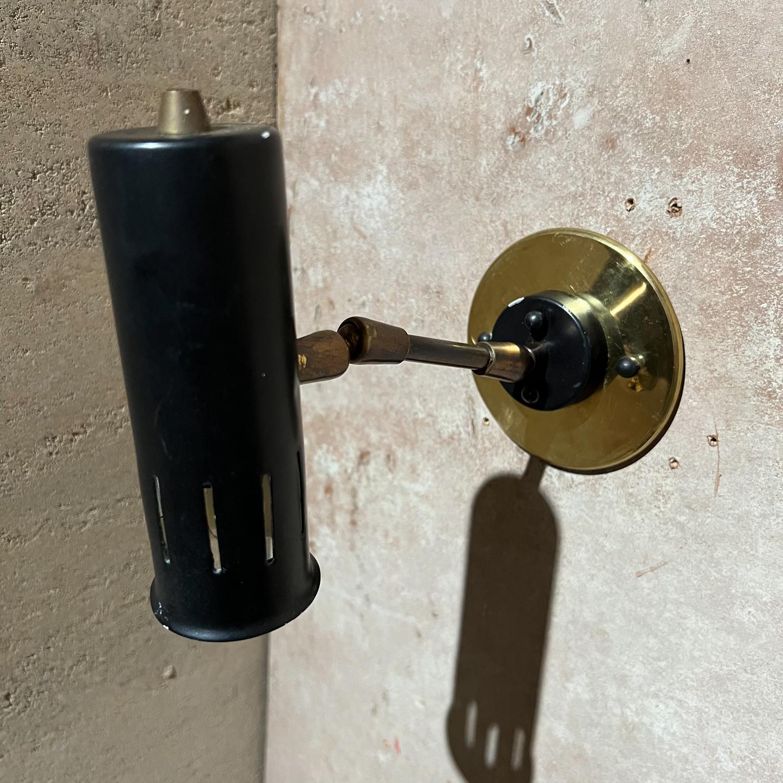 1960s Modern Stilnovo Sconce Italy Retrofit New Brass Backplate + 6 available For Sale 4