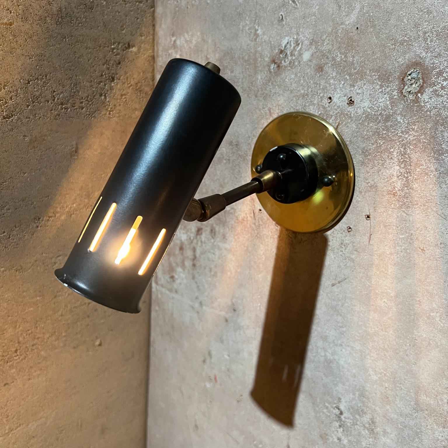 Mid-Century Modern 1960s Modern Stilnovo Sconce Italy Retrofit New Brass Backplate + 6 available For Sale