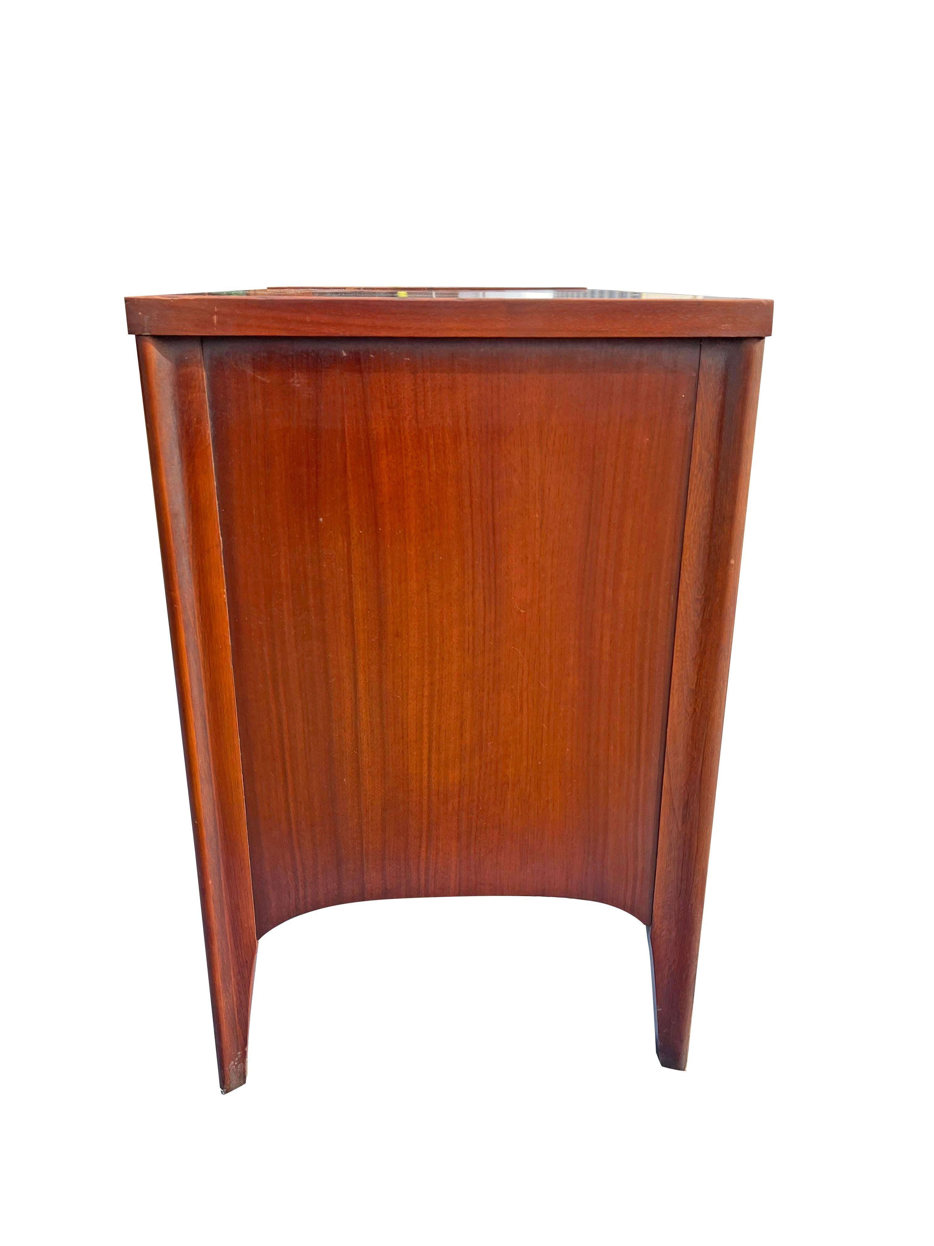 American 1960s Modern Vintage Kent Coffey Perspecta Nightstands in Brasilia Style a Pair