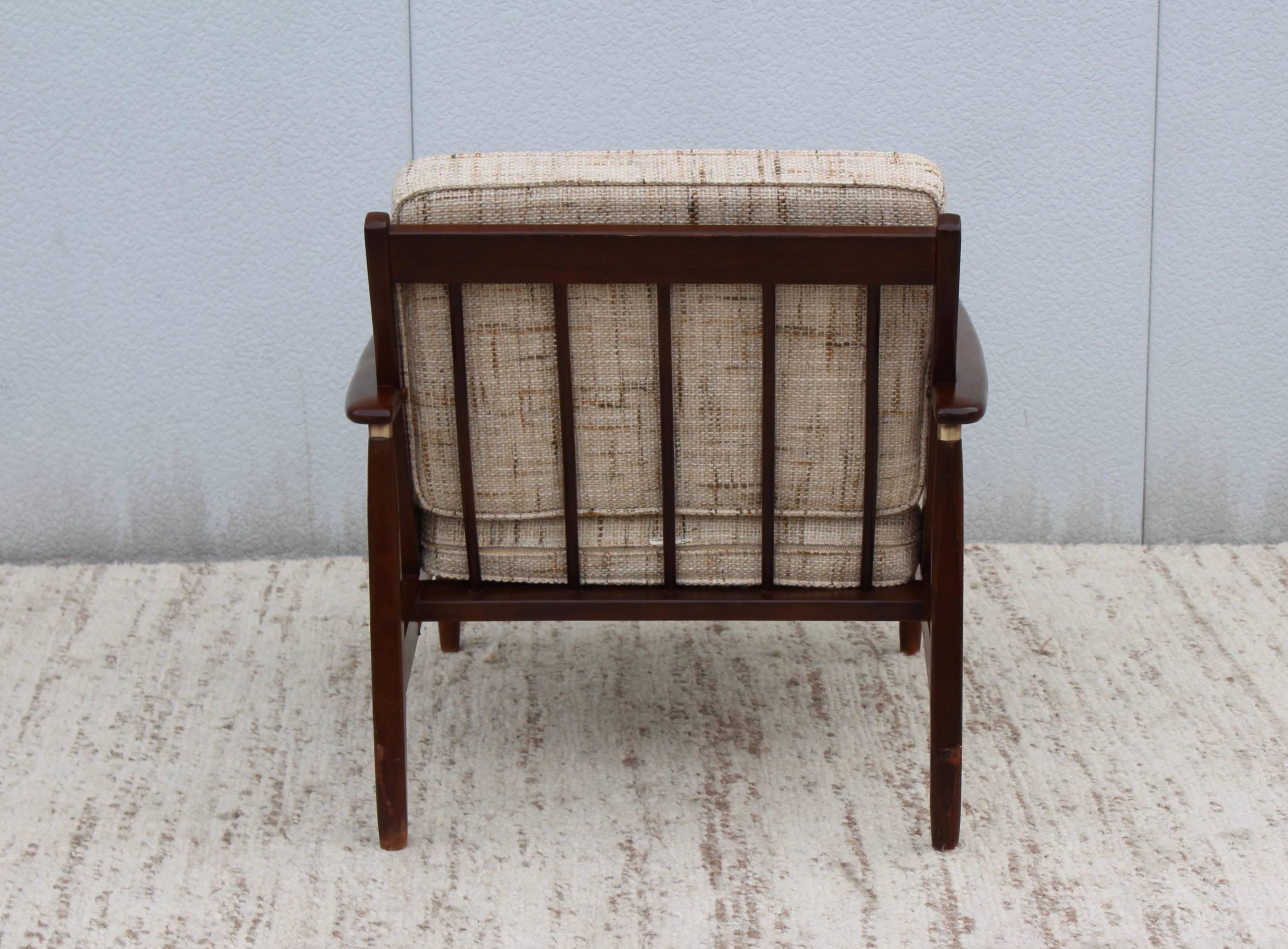 1960s Modern Walnut Lounge Chairs 4