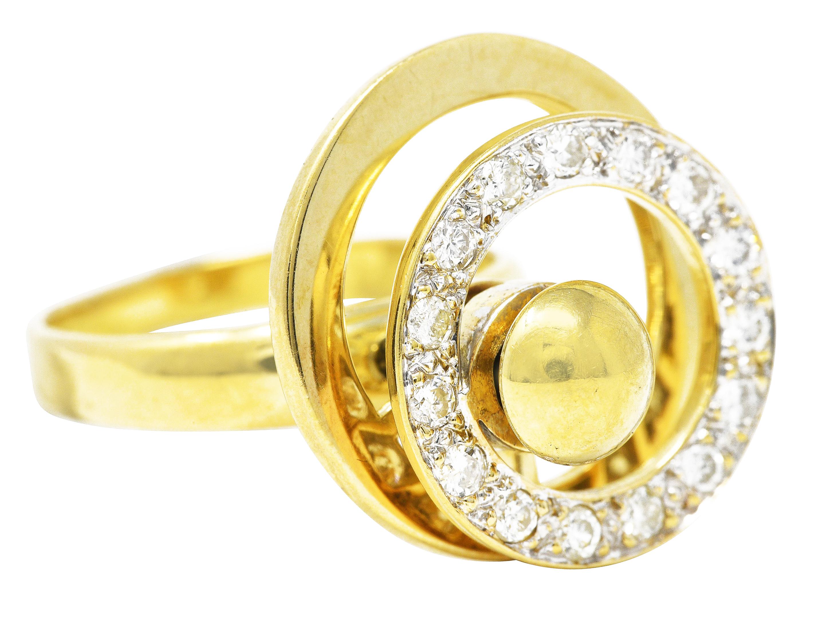 14k gold fidget ring