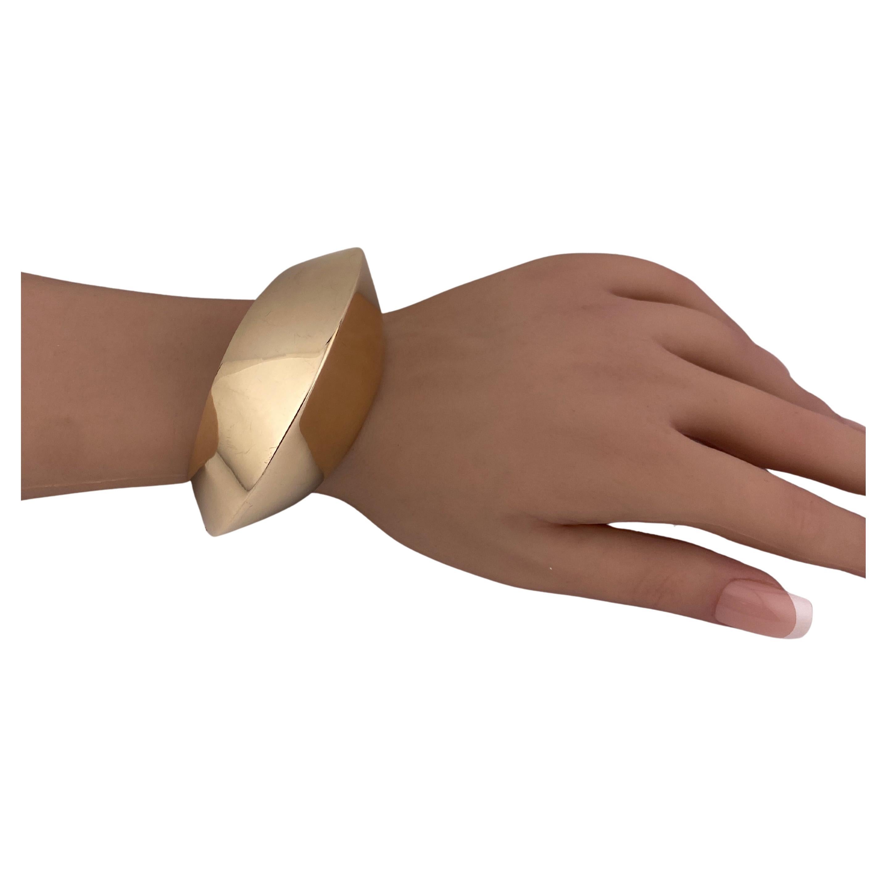 Breites Hans Hansen-Armband aus 18 Karat Gelbgold, Dänemark, Moderne der 1960er Jahre (Modernistisch) im Angebot