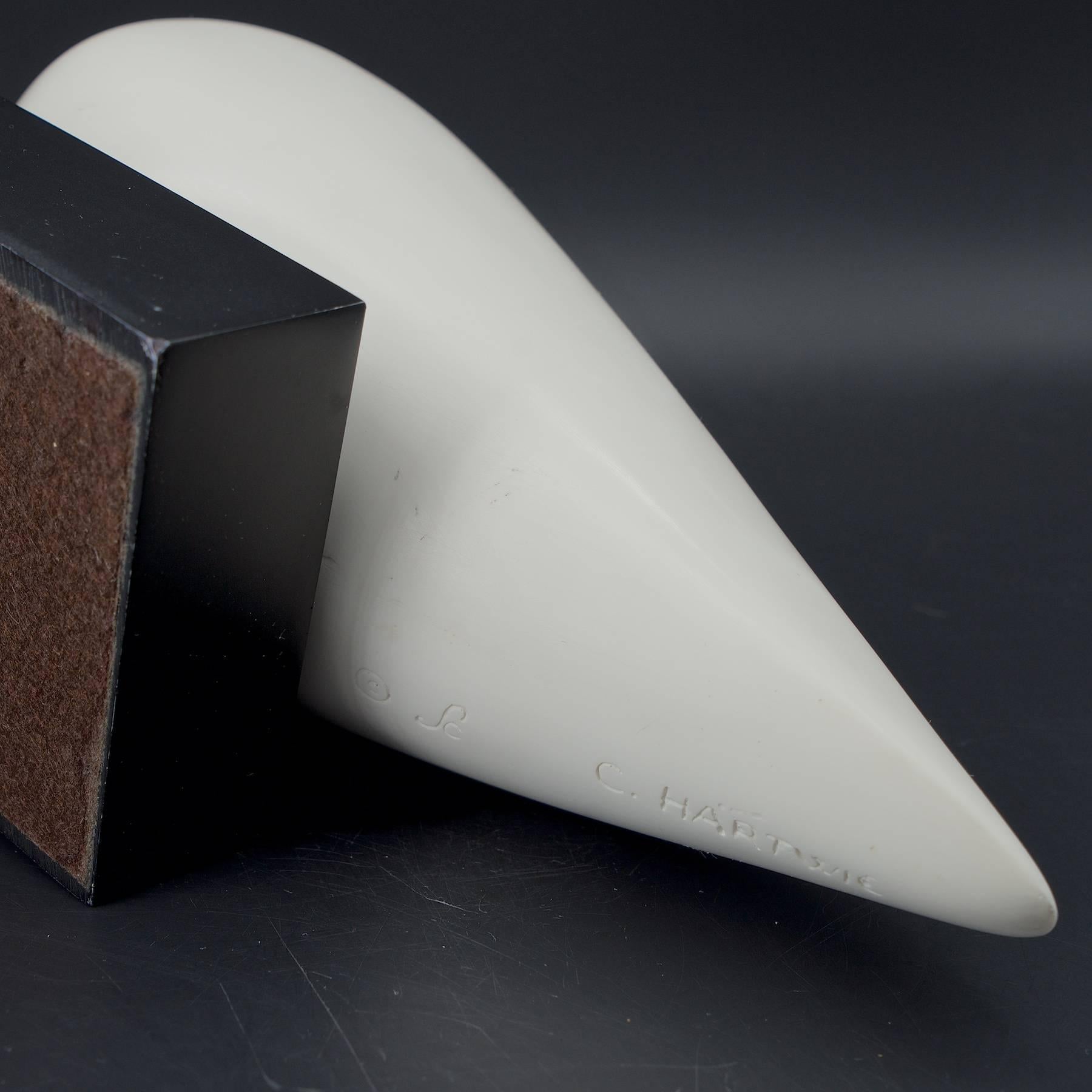Mid-20th Century 1960s Bird Dove Form Sculpture Modernist Abstract Foundry Stone Mid-Century