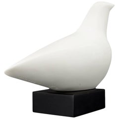 1960s Bird Dove Form Sculpture Modernist Abstract Foundry Stone Mid-Century