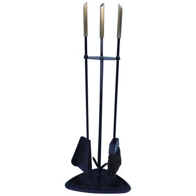 Modernist Iron Fireplace Tools at 1stDibs