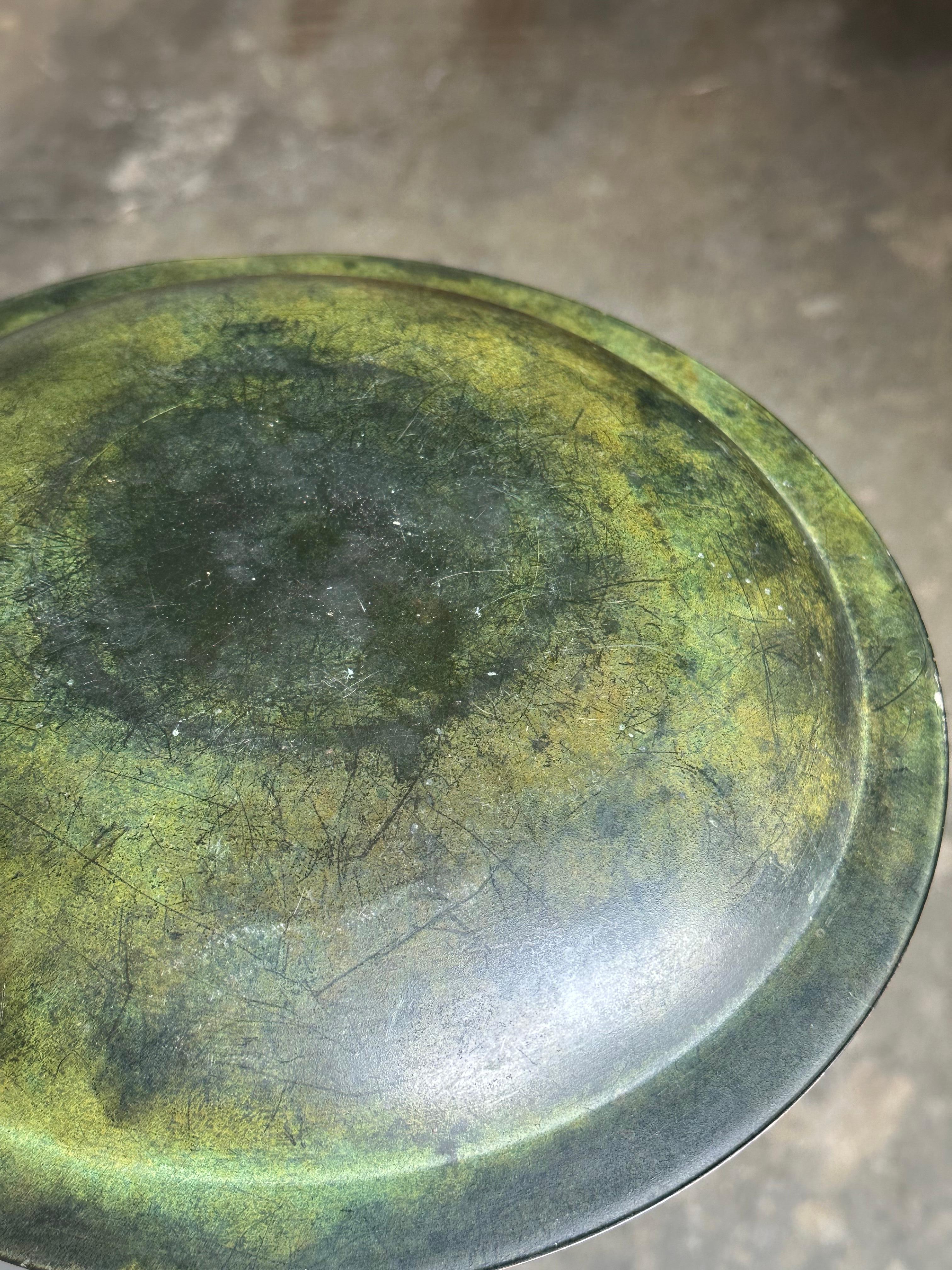 1960s Modernist Bronze Low Bowl, Sweden For Sale 3