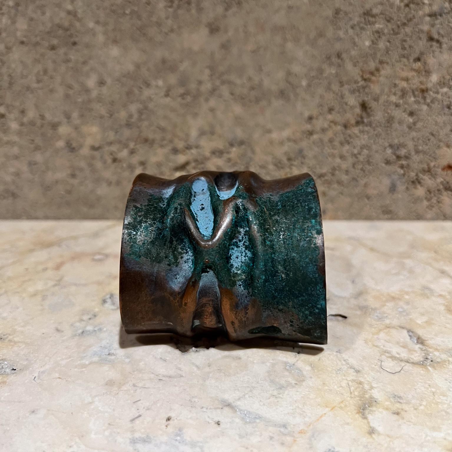 Mid-Century Modern 1960s Modernist Copper Cuff Bracelet Style Ellamarie Woolley en vente