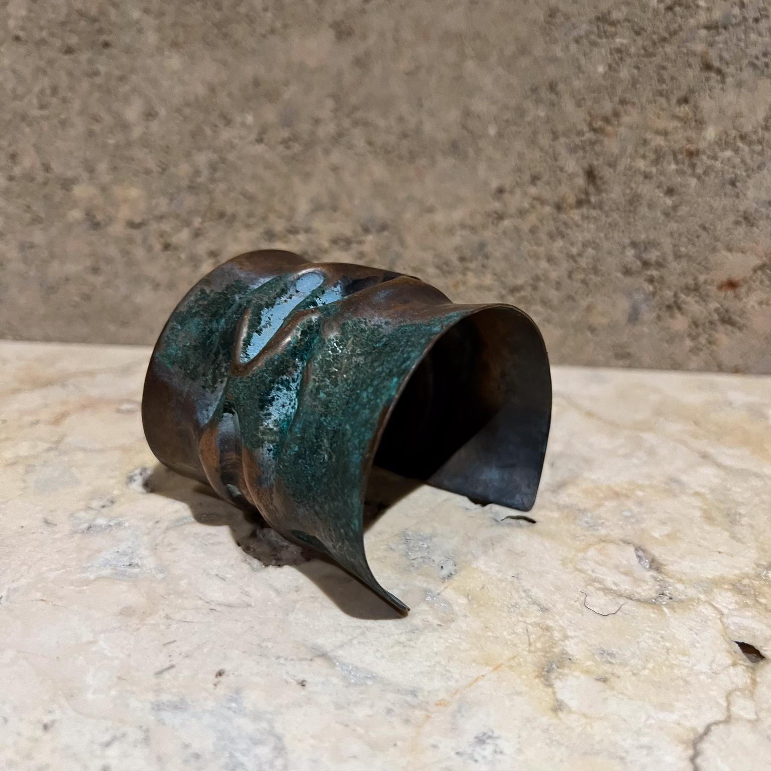 Américain 1960s Modernist Copper Cuff Bracelet Style Ellamarie Woolley en vente