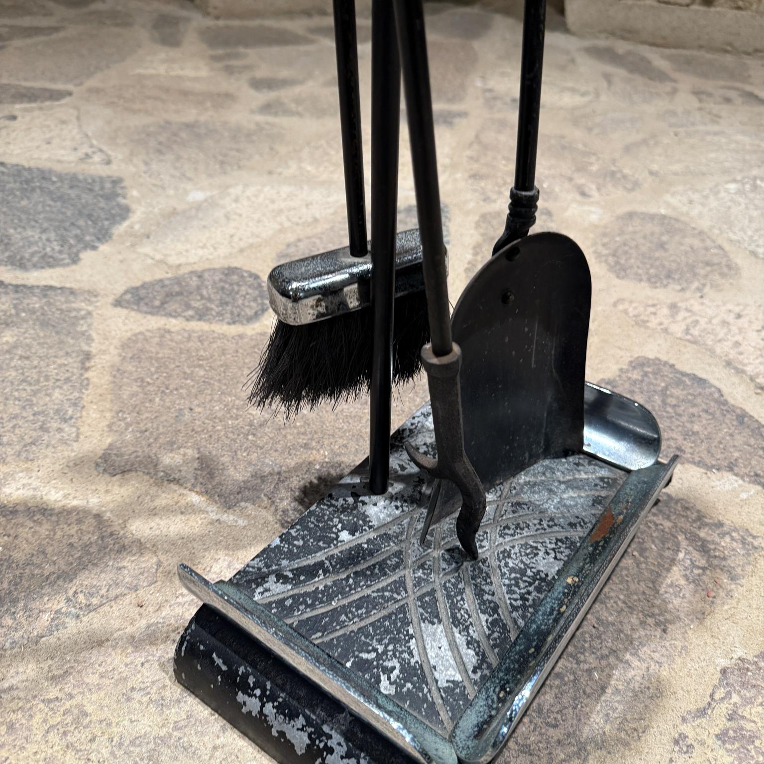 1960s Modernist Fireplace Tool Set For Sale 5