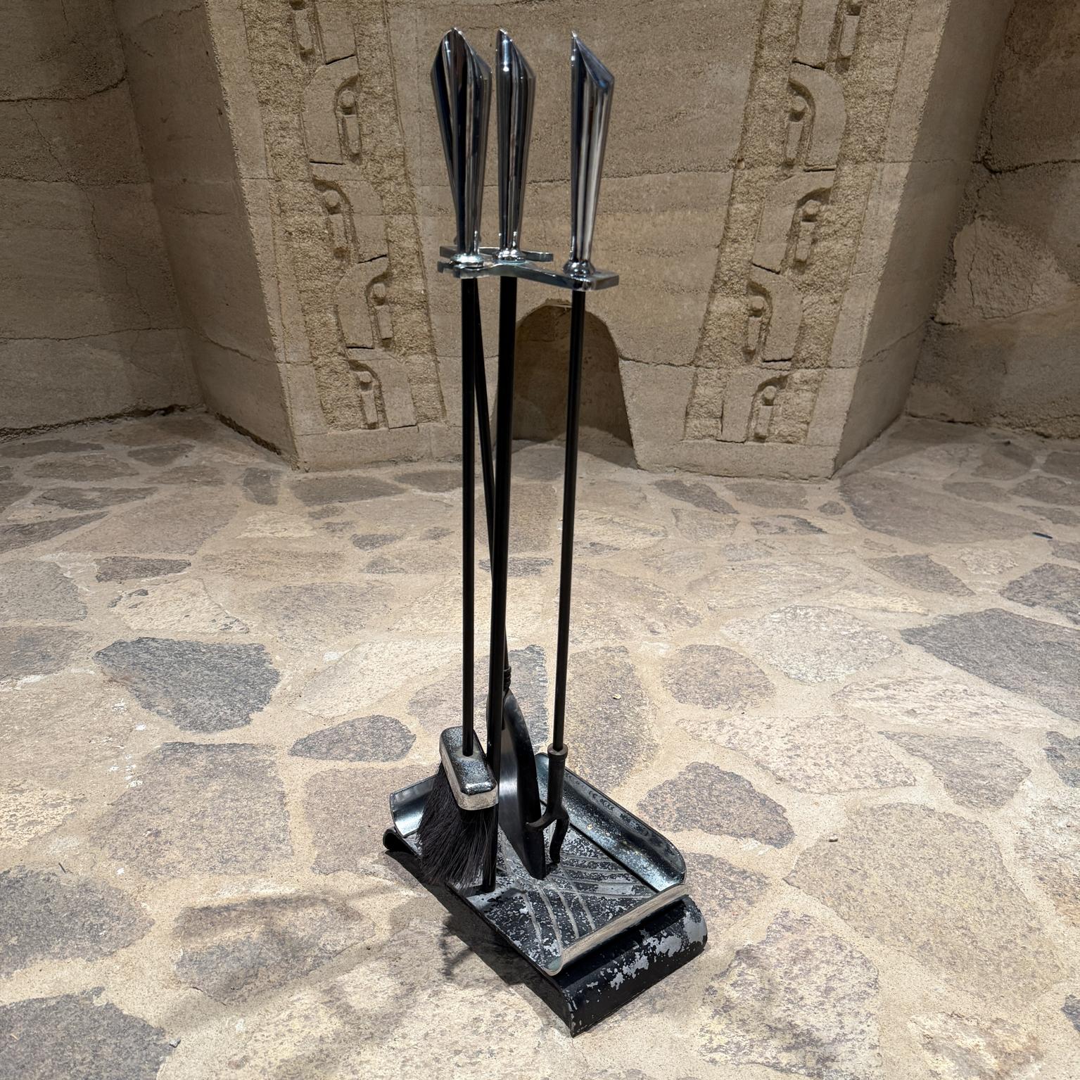 1960s Modernist Fireplace Tool Set For Sale 1