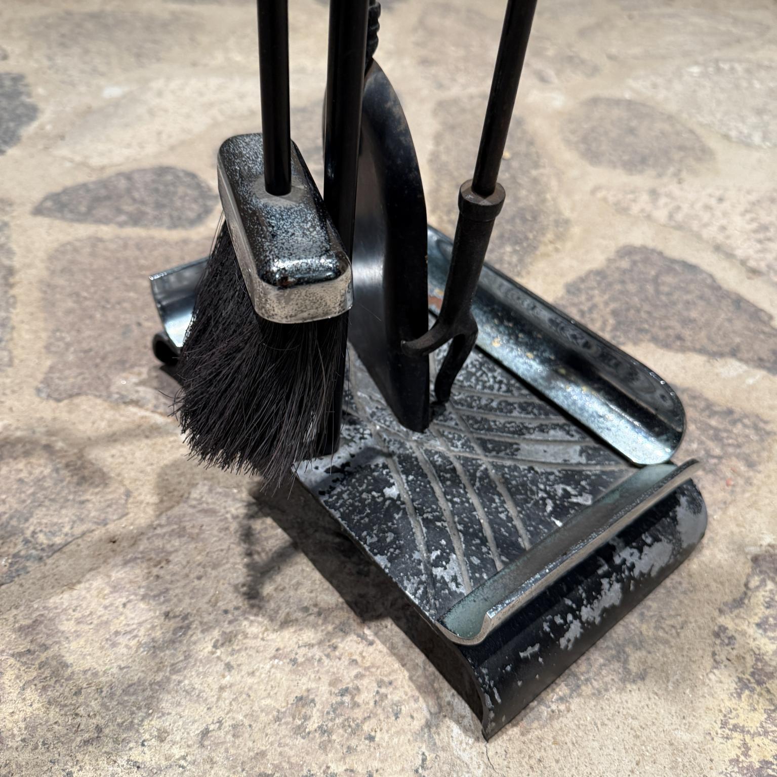 1960s Modernist Fireplace Tool Set For Sale 3
