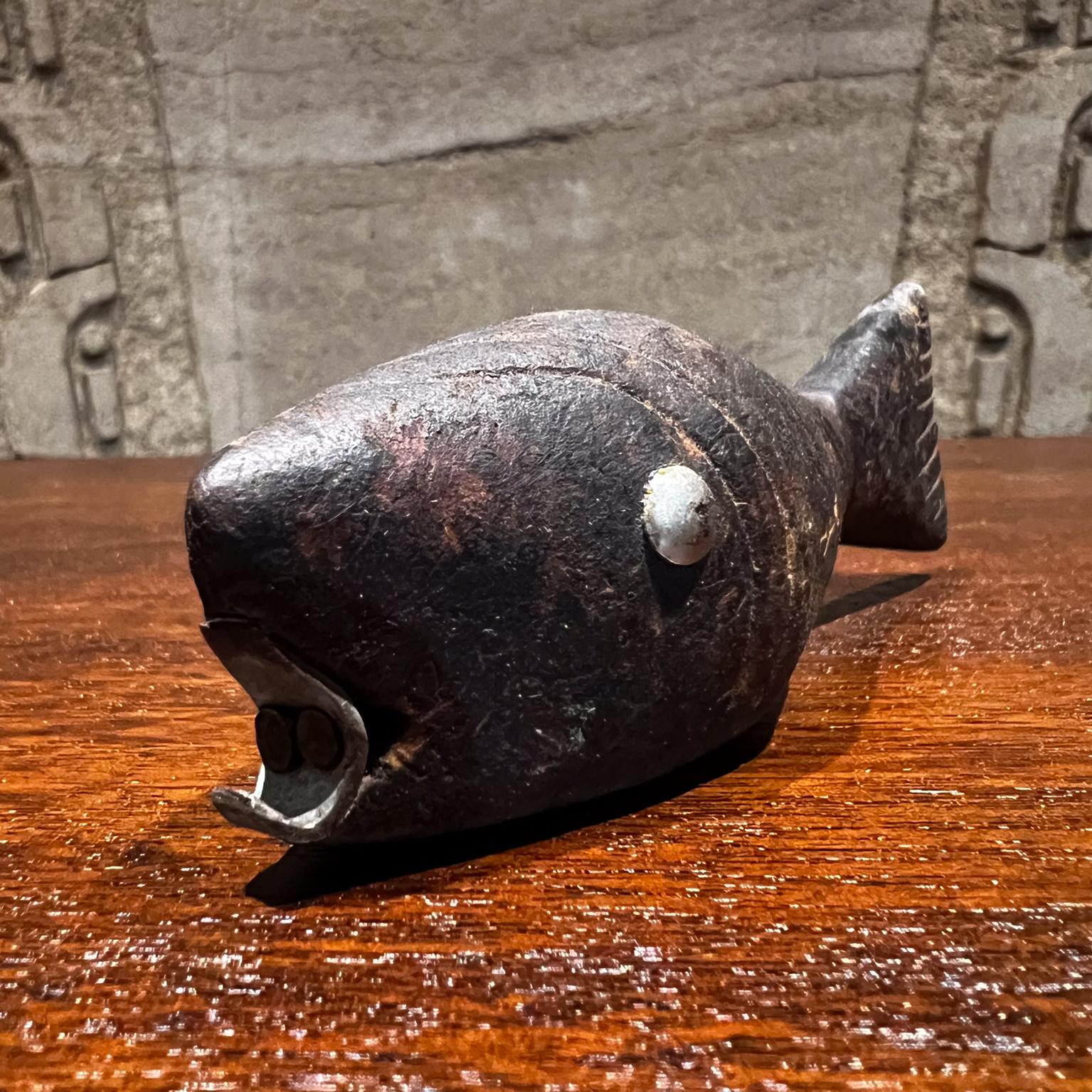 Mexican 1960s Modernist Fish Handcrafted Wood Bottle Opener Mexico