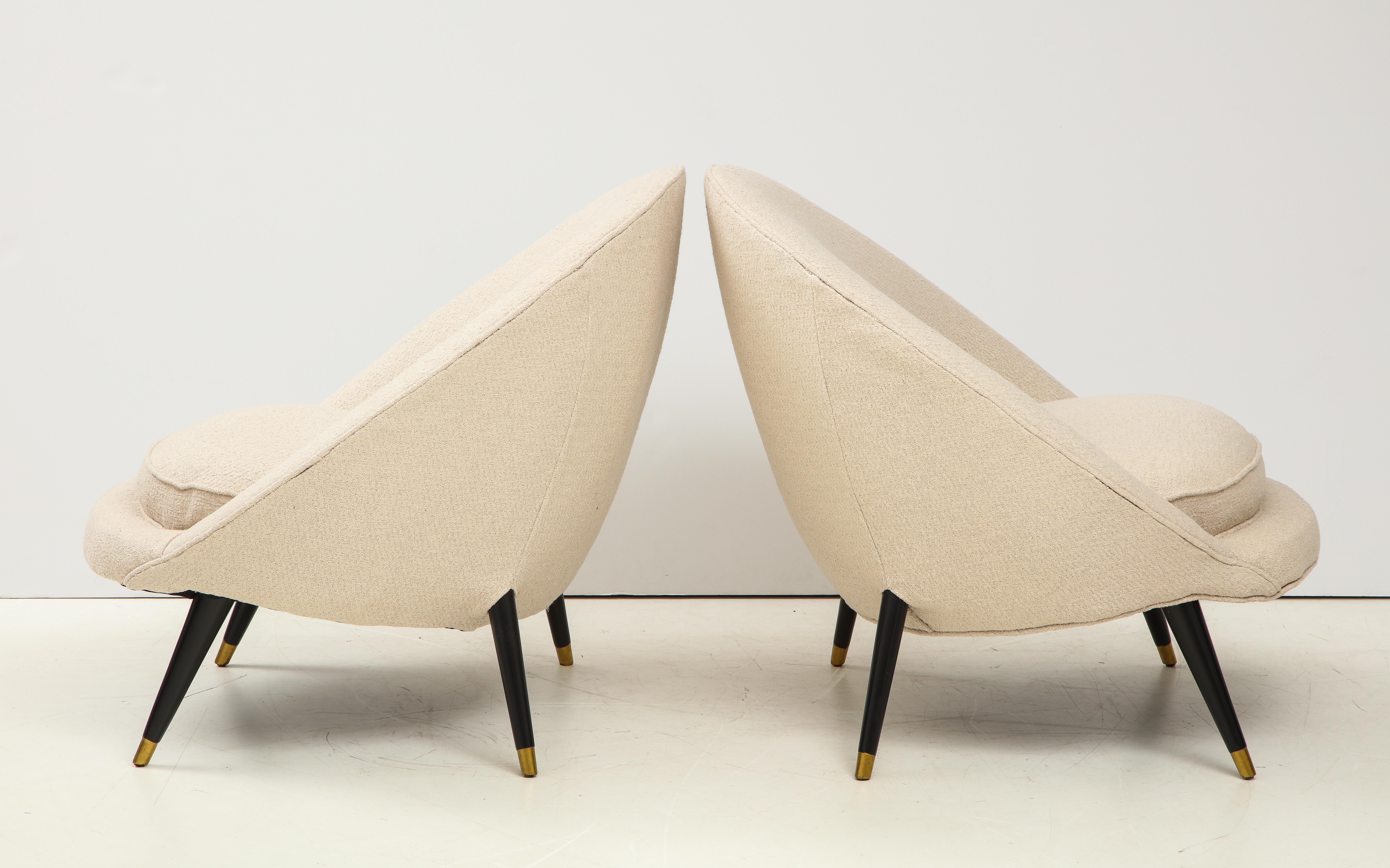 20th Century 1960s Modernist French Lounge Chairs