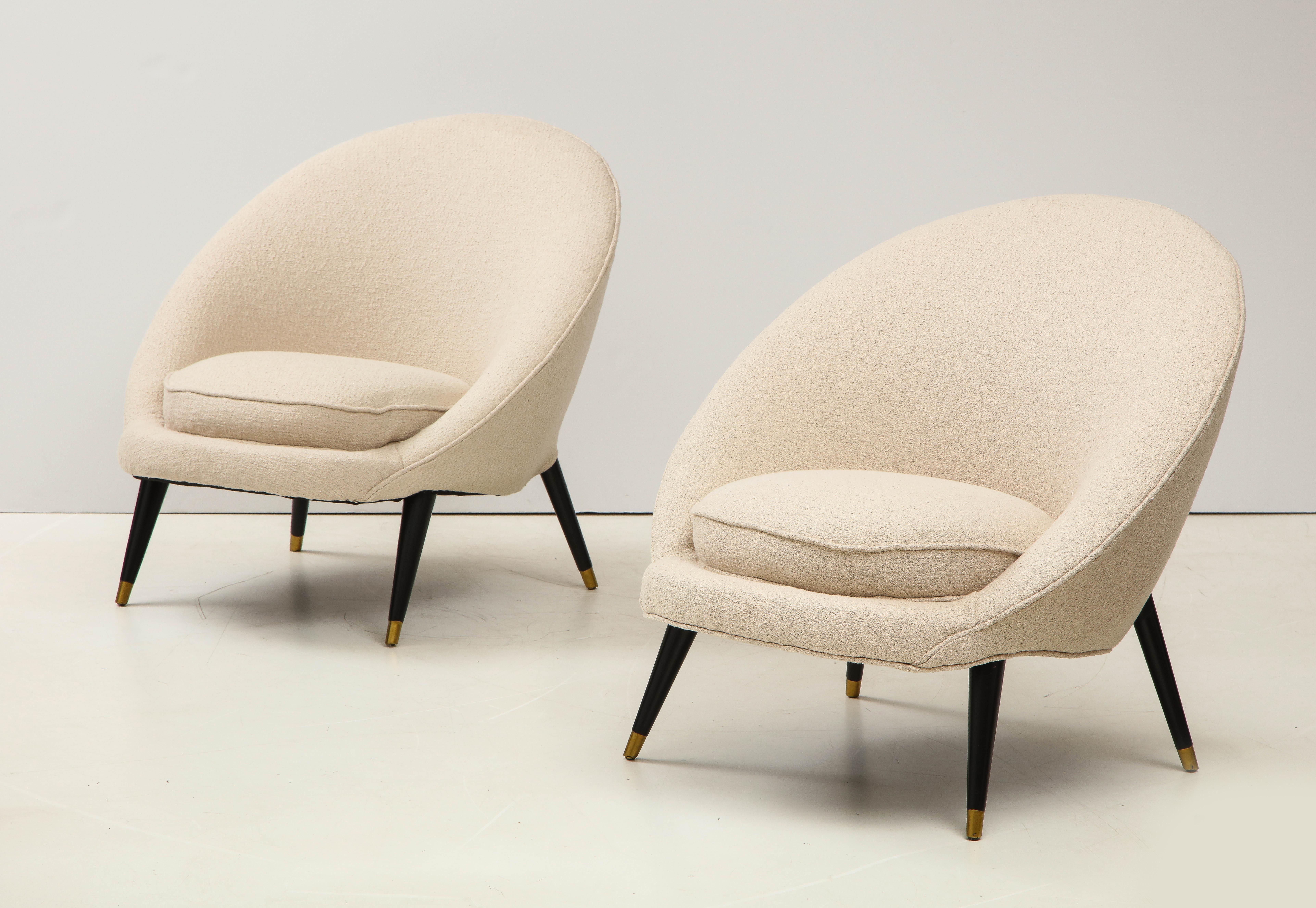 1960s Modernist French Lounge Chairs 1