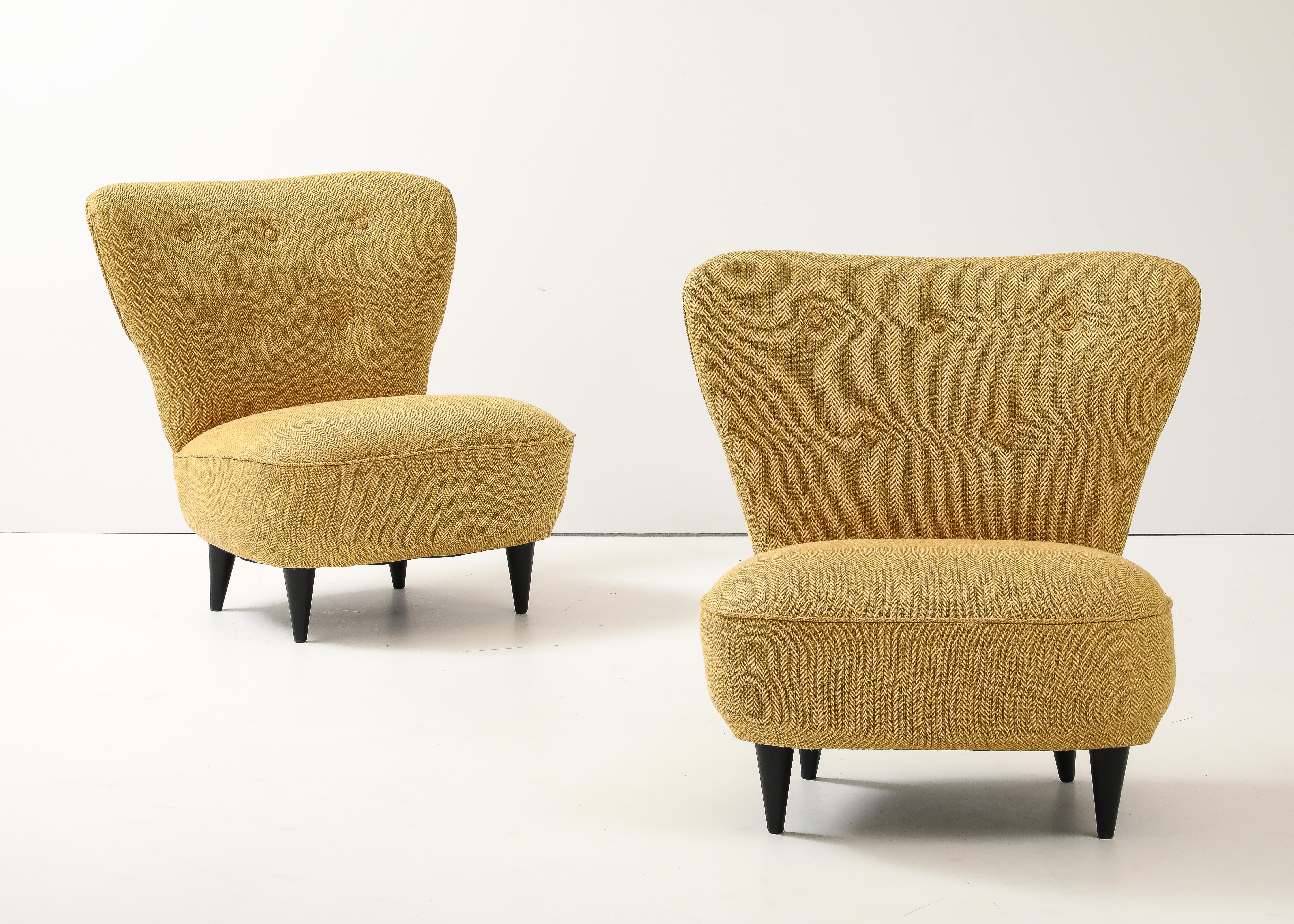 Sillas Slipper Modernistas Francesas de los Años 60 Francés en venta