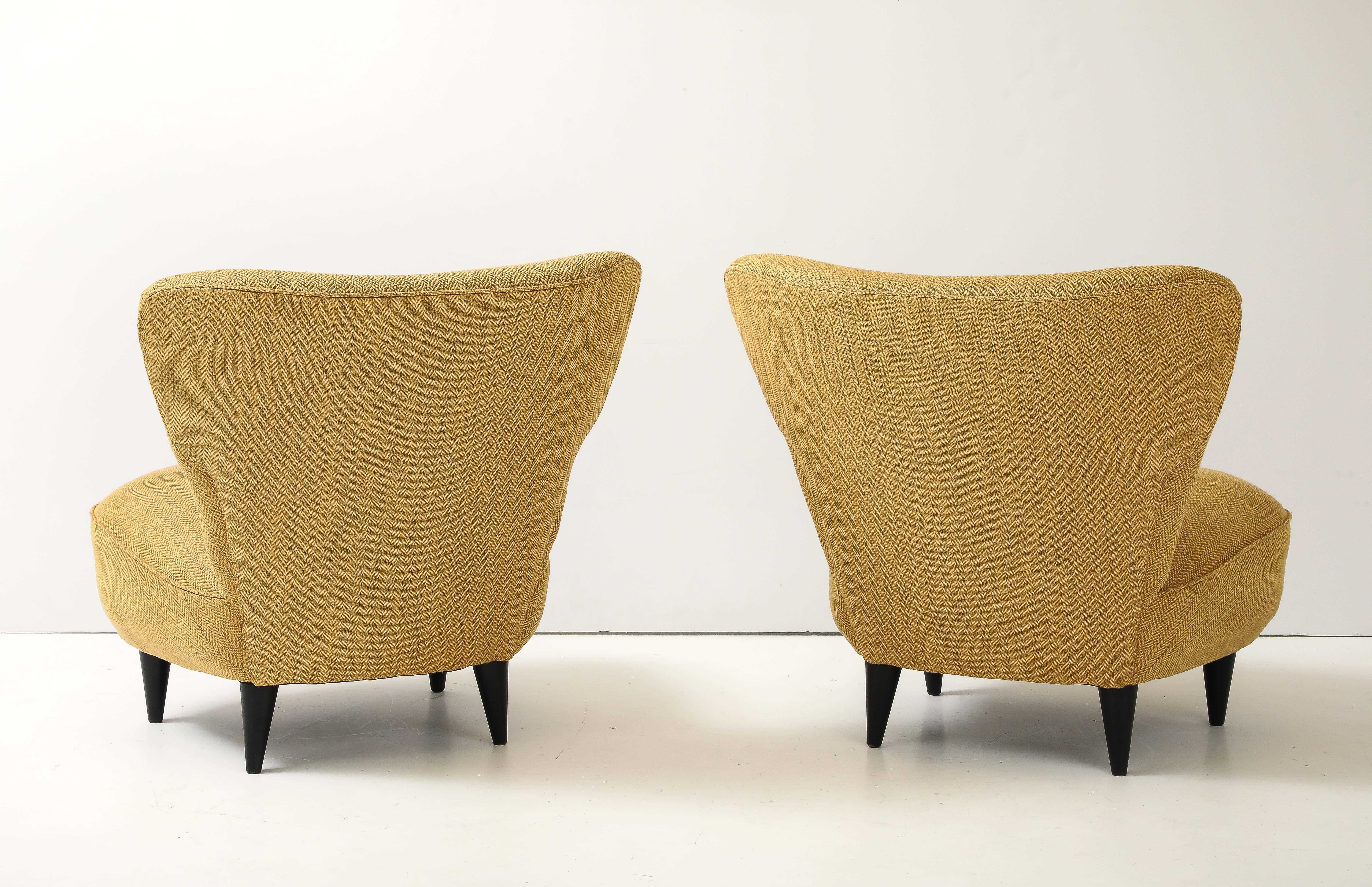 Sillas Slipper Modernistas Francesas de los Años 60 en Bueno estado para la venta en New York, NY