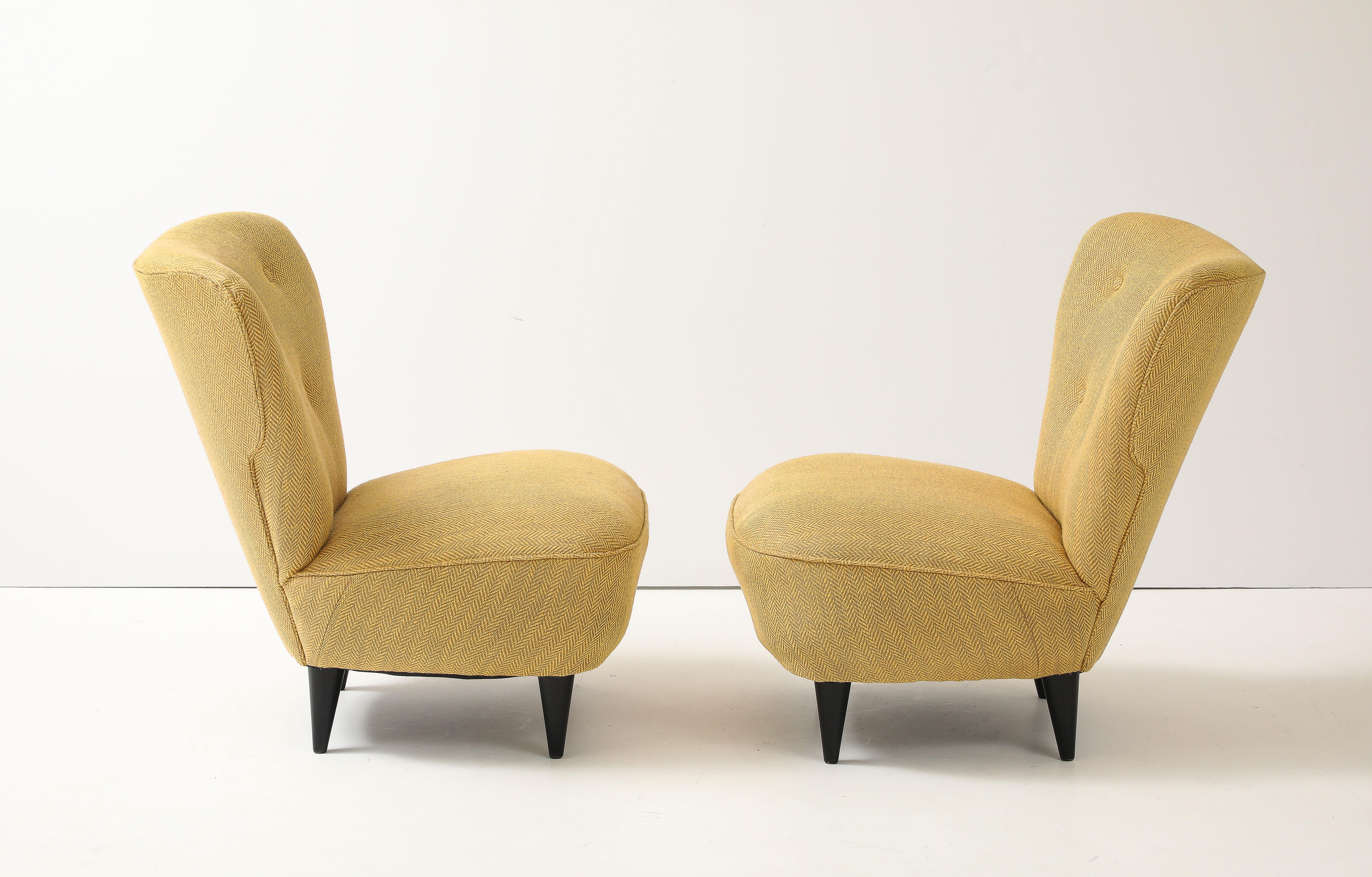 Sillas Slipper Modernistas Francesas de los Años 60 mediados del siglo XX en venta