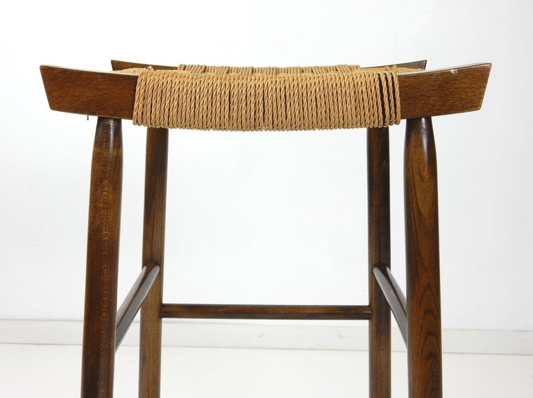 1960s Modernist Japanese Craftsman Bar Stool Set at 1stDibs japanese