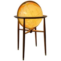 1960s Modernist Mad Men Illuminated Glow Globe