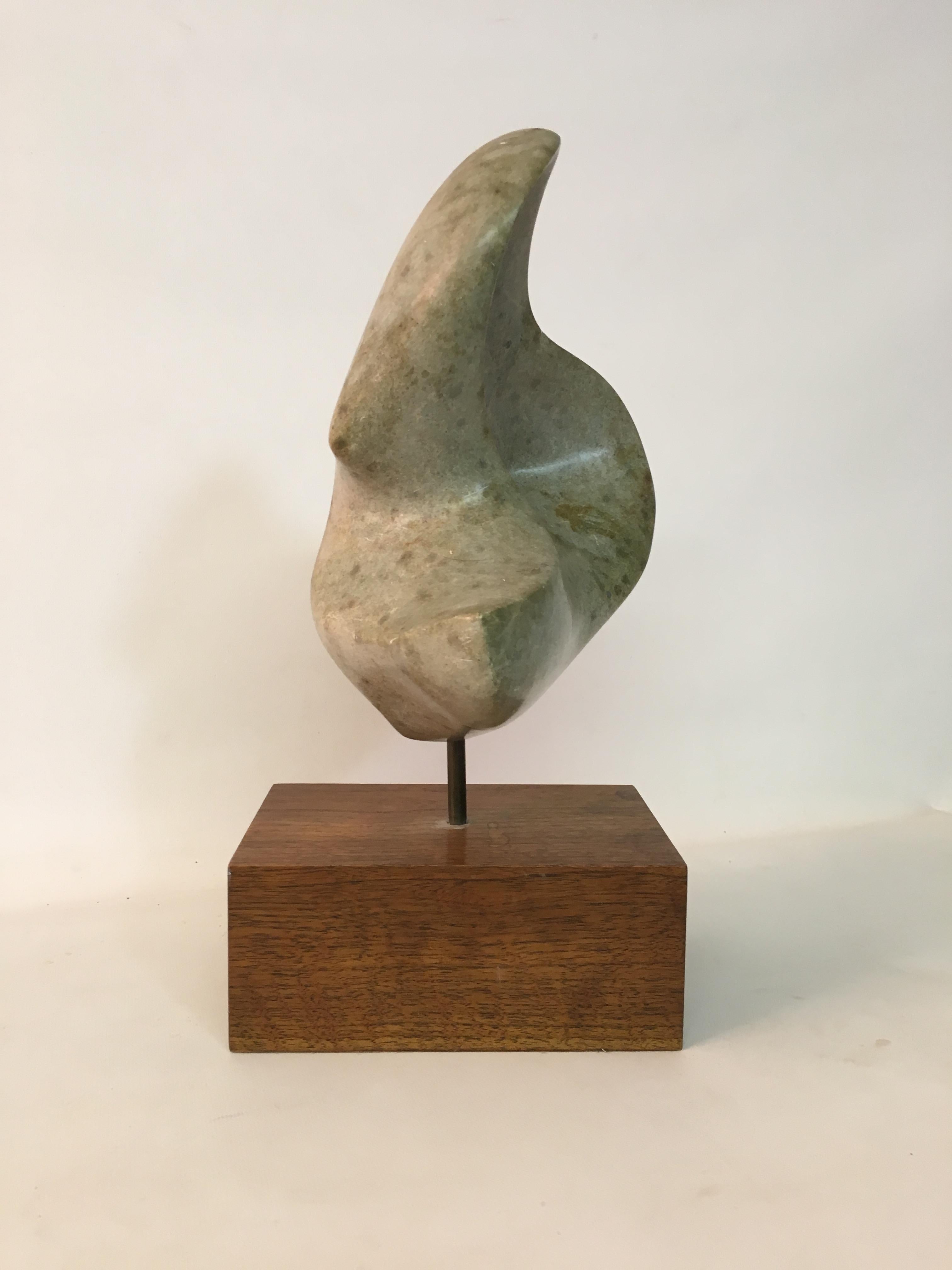 Carved 1960s Modernist Organic Abstract Sculpture