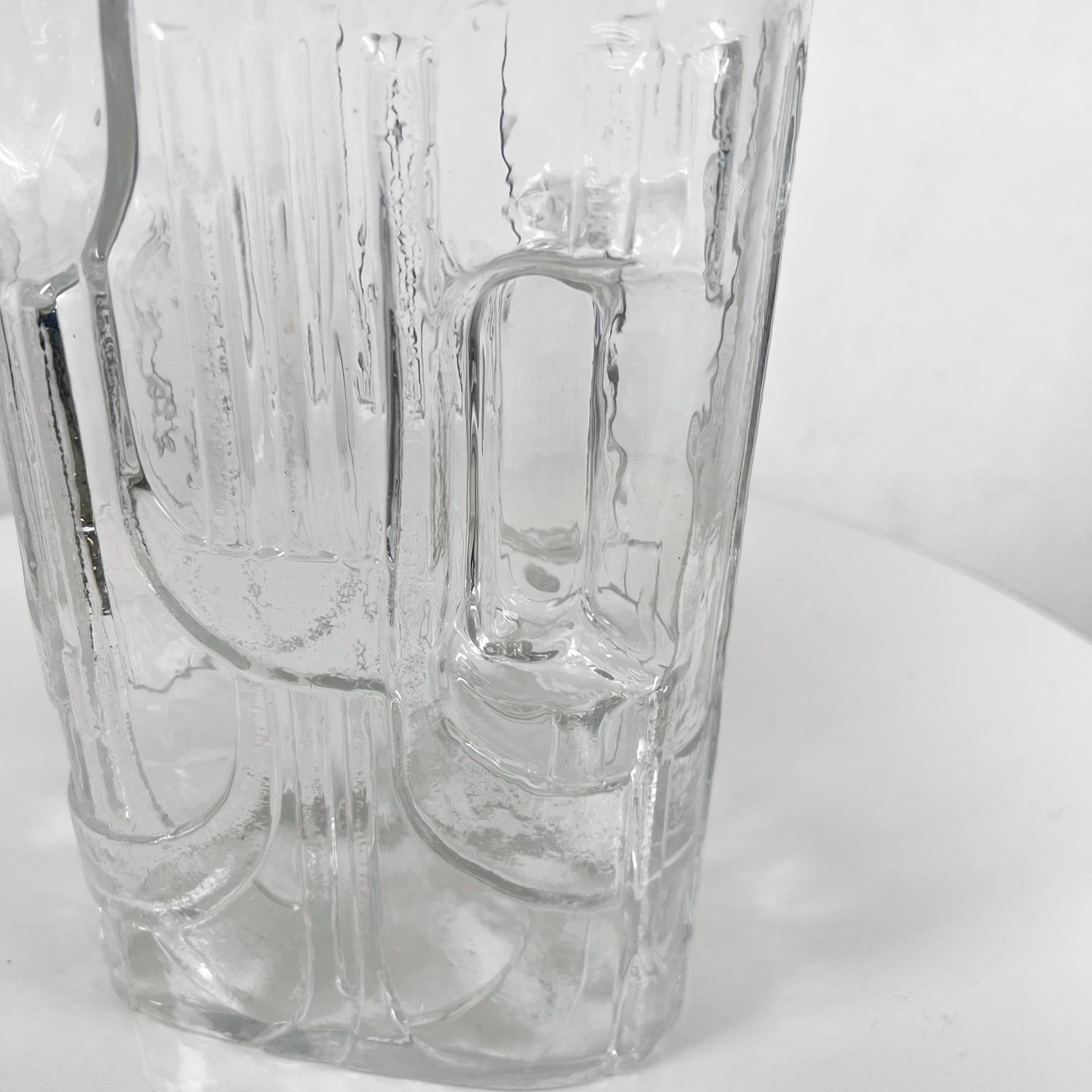 1960s Modernist Pitcher Art Glass Crystal by C.J. Riedel for Riedel For Sale 5