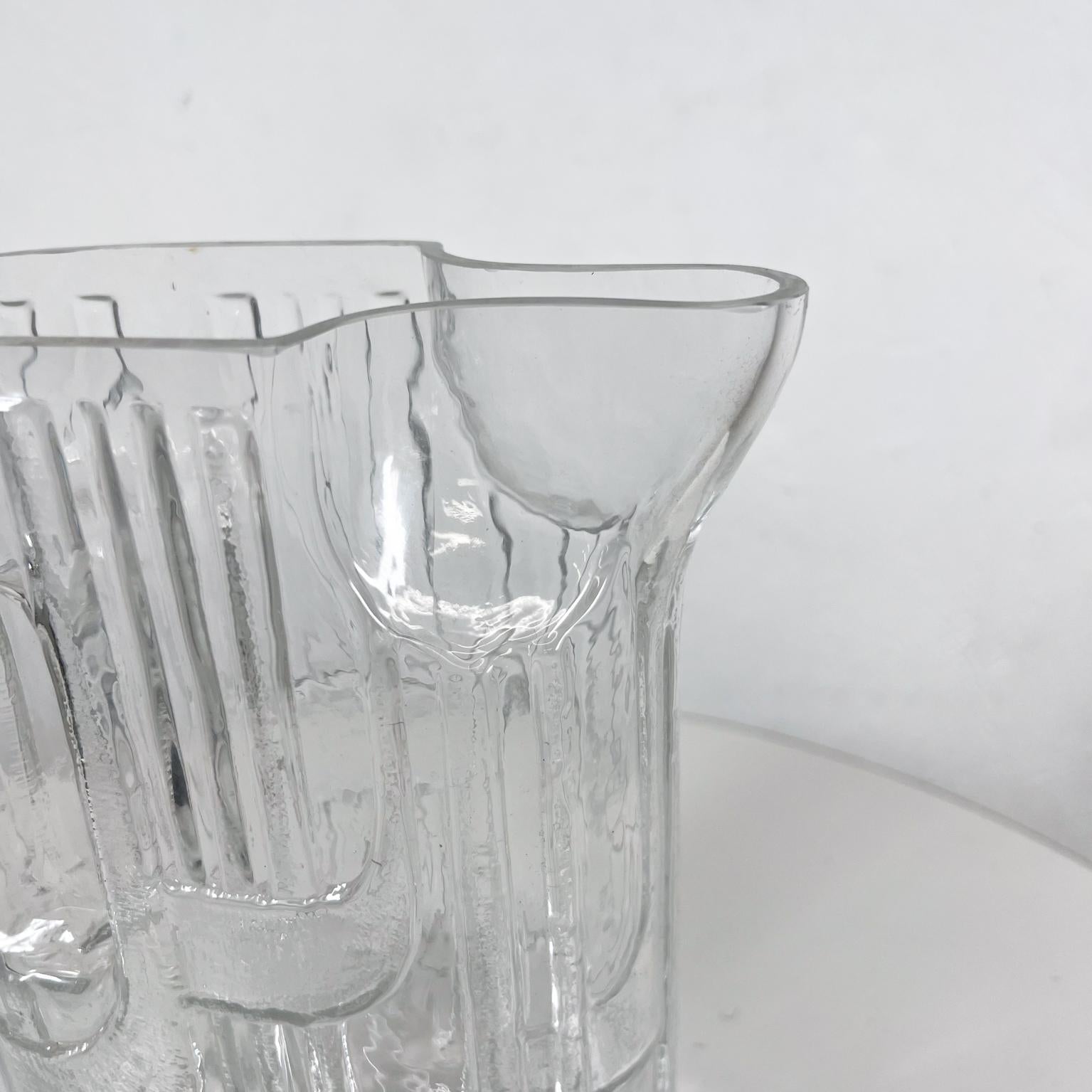 Jarra de los años 60 Art Glass Crystal de C.J. Riedel para Riedel Moderno de mediados de siglo