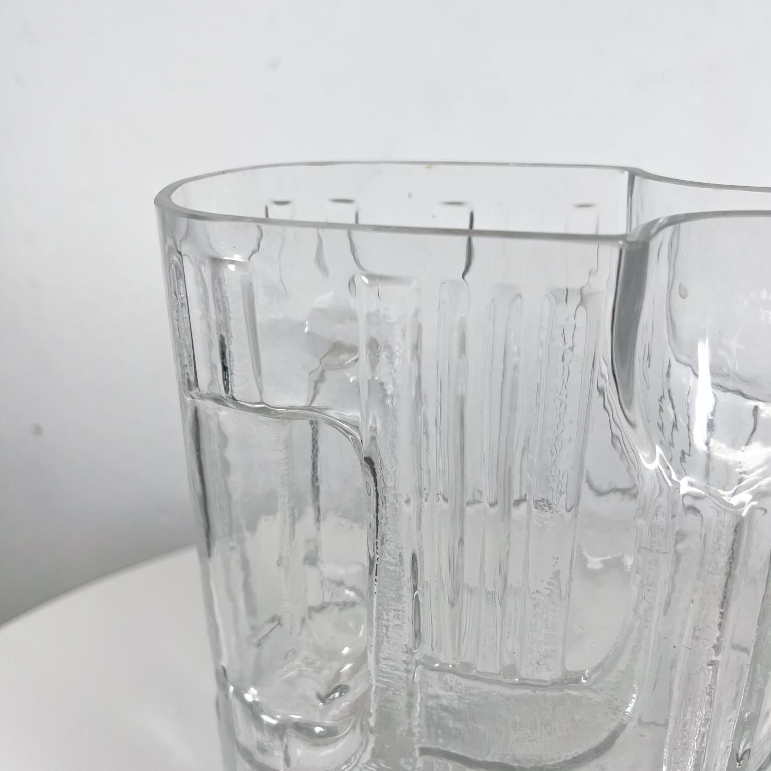 Czech 1960s Modernist Pitcher Art Glass Crystal by C.J. Riedel for Riedel For Sale