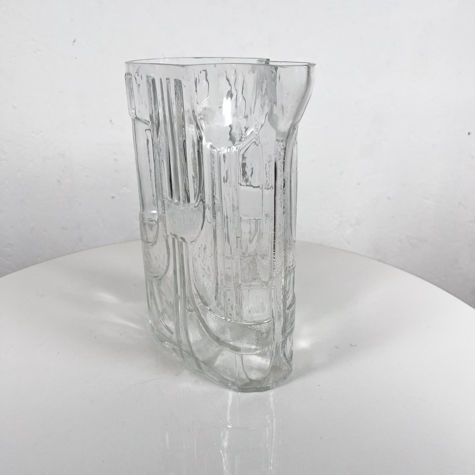 20th Century 1960s Modernist Pitcher Art Glass Crystal by C.J. Riedel for Riedel For Sale