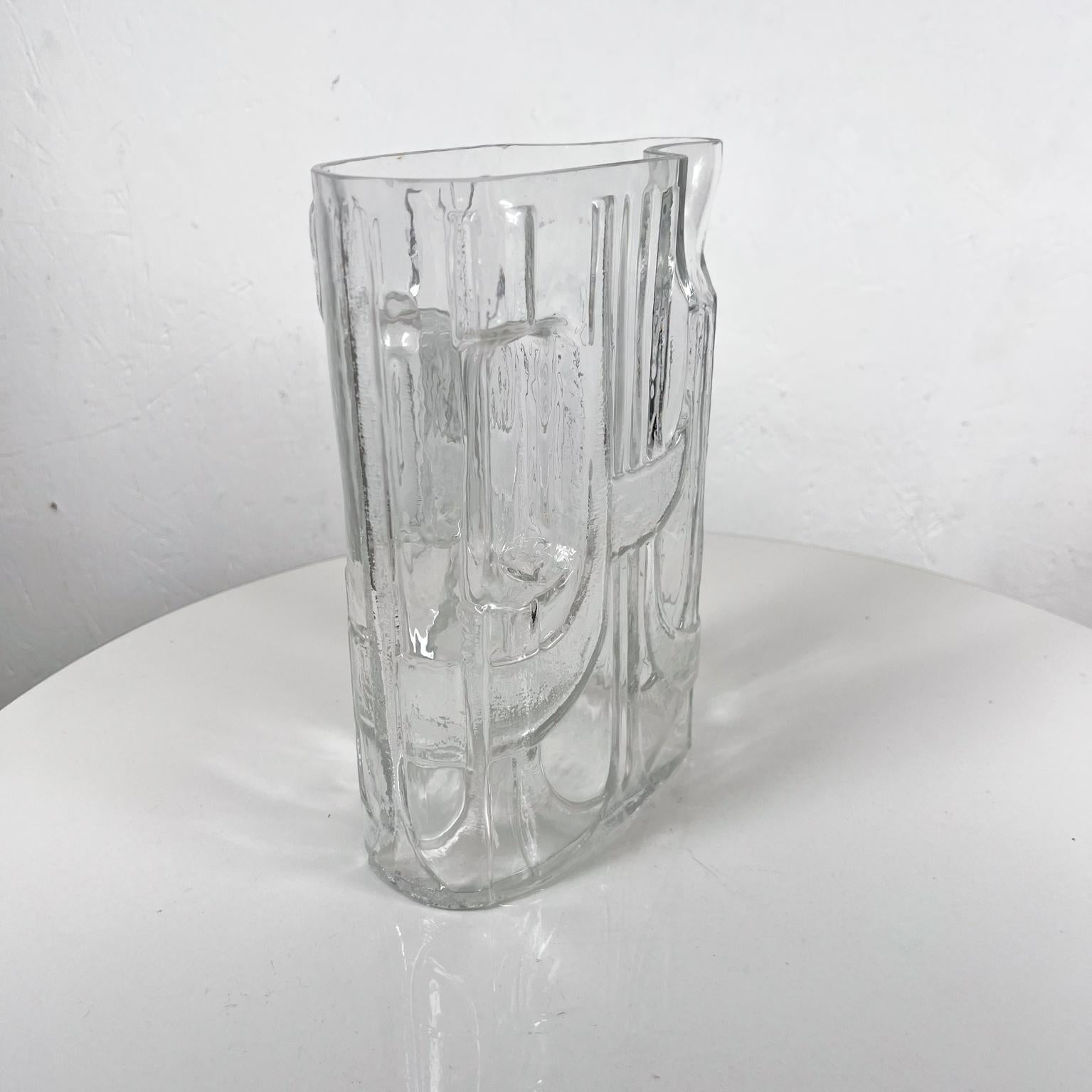1960s Modernist Pitcher Art Glass Crystal by C.J. Riedel for Riedel For Sale 1