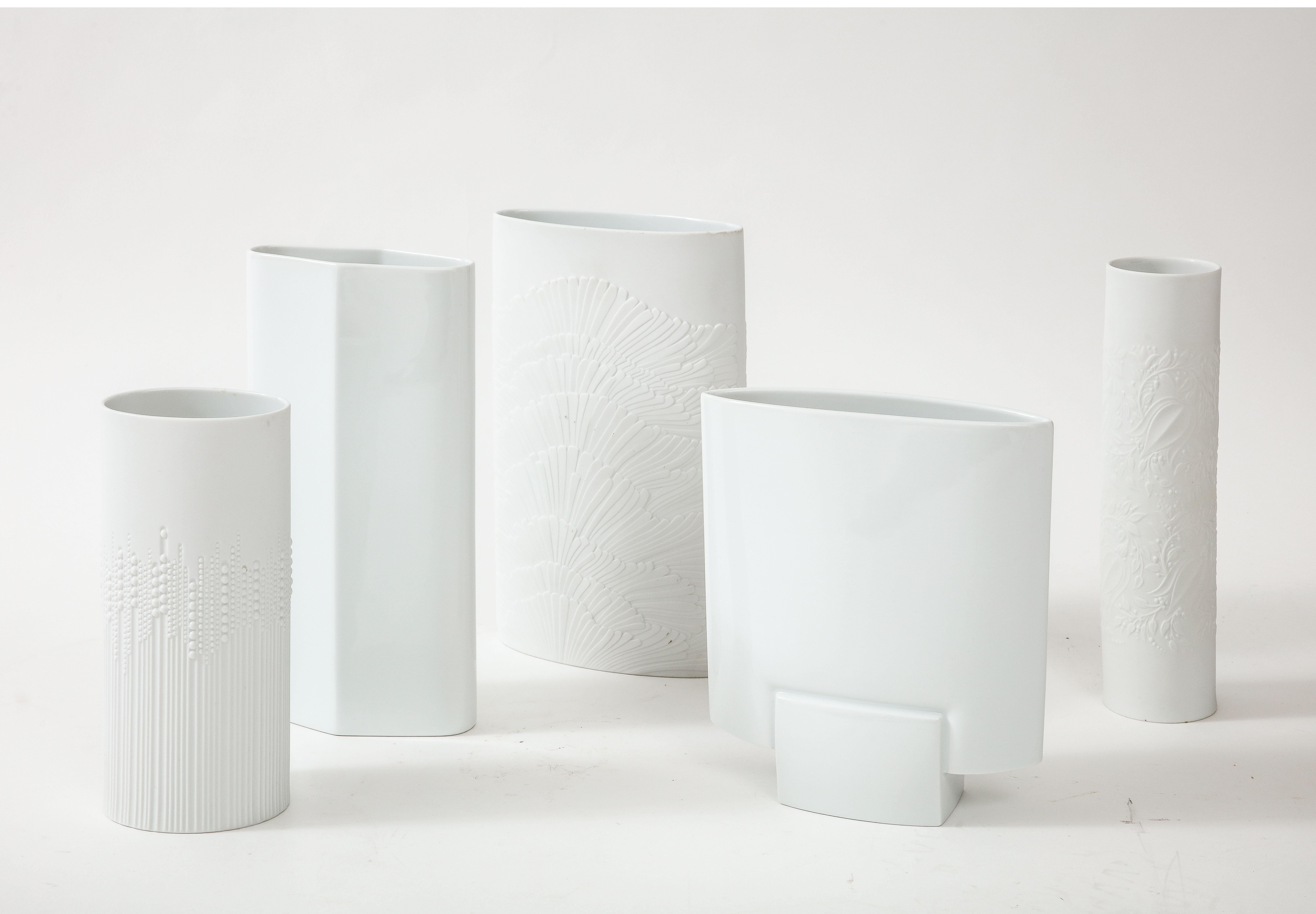1960's Modernist Porcelain Vases Collection by Rosenthal For Sale 9
