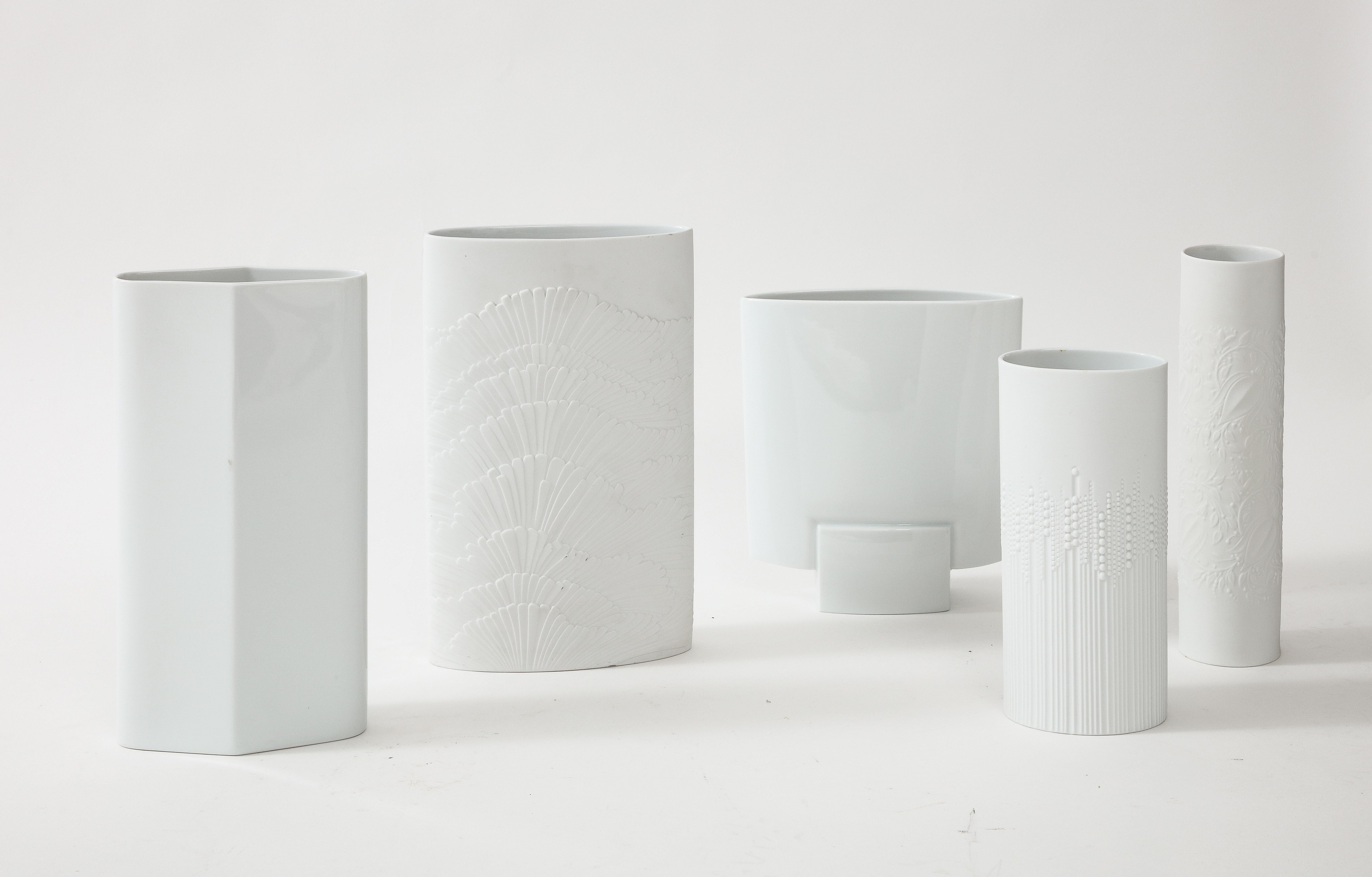 1960's Modernist Porcelain Vases Collection by Rosenthal For Sale 11