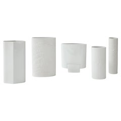 Retro 1960's Modernist Porcelain Vases Collection by Rosenthal