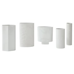 Vintage 1960's Modernist Porcelain Vases Collection by Rosenthal