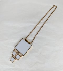 1960's Modernist Reversible Resin Pendant