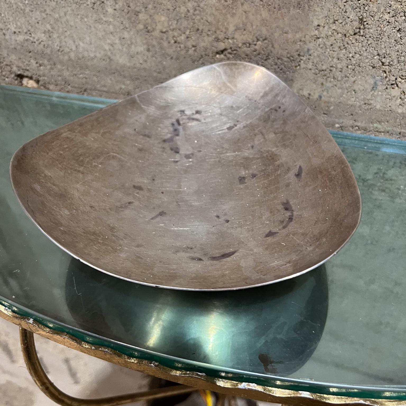 1960s Modernist Silverplated Serving Dish Fisher In Good Condition For Sale In Chula Vista, CA