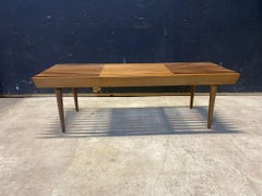 1960's Modernist Slatted Adjustable Bench