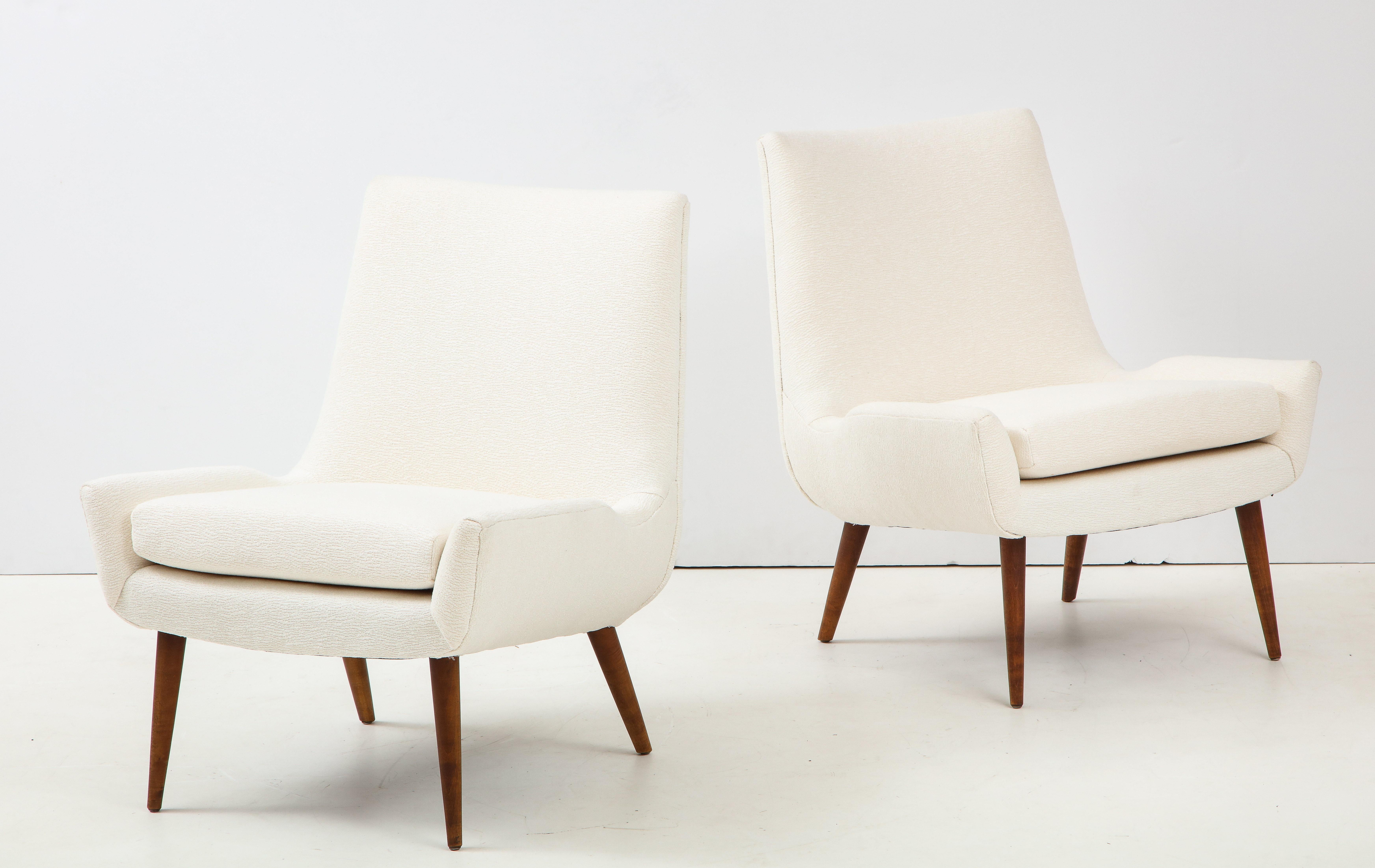 1960s Modernist Slipper Chairs 2