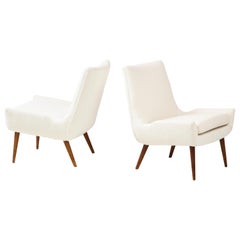 1960s Modernist Slipper Chairs