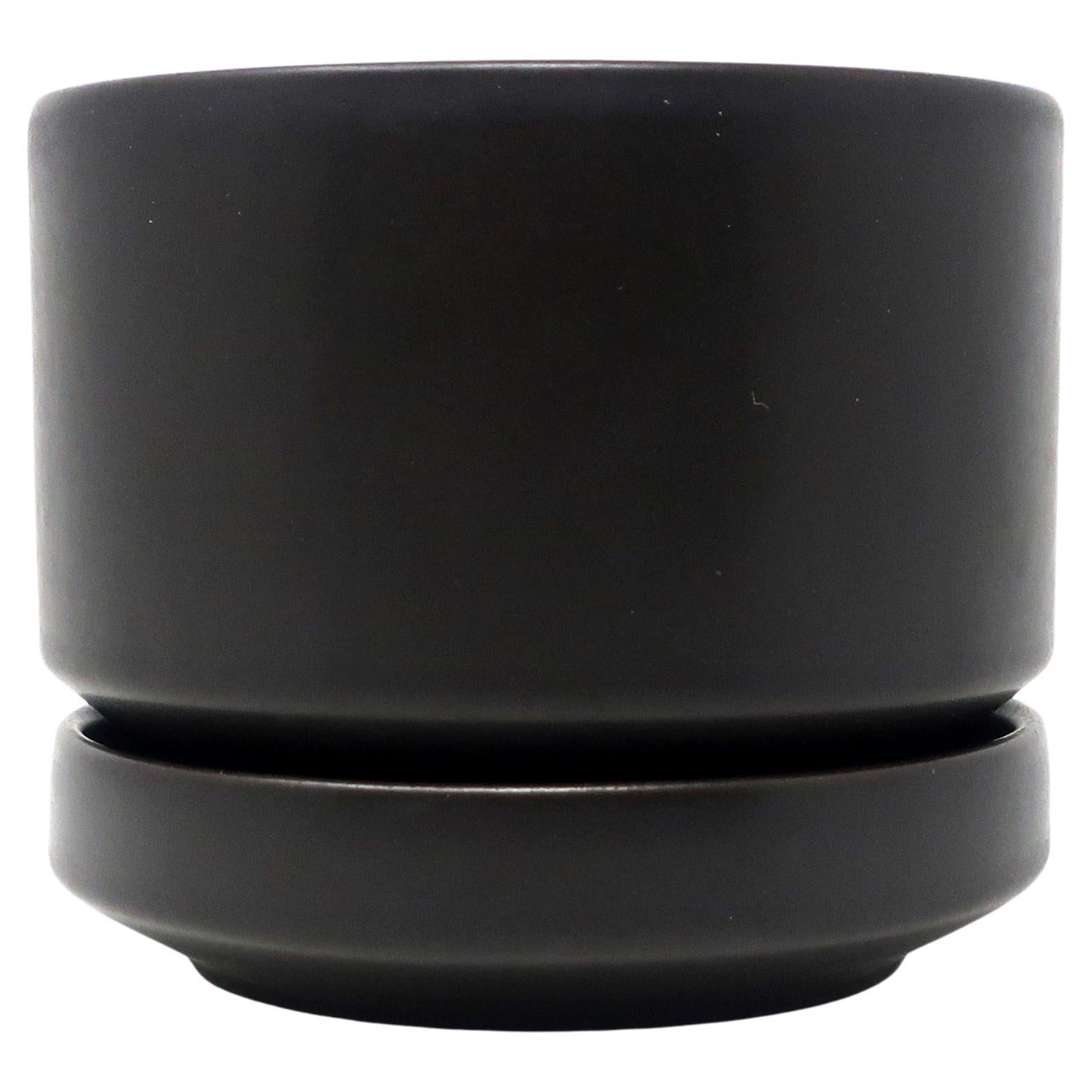 1960s Modernist Small Brown Planter by Richard Lindh for Arabia Finland