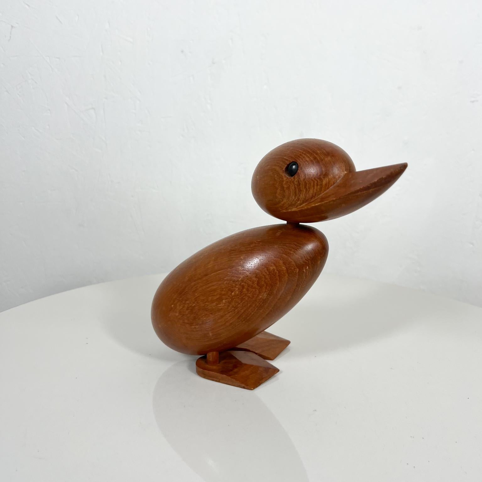 1960s Modernist Style of Hans Bolling Teakwood Duck Denmark 1