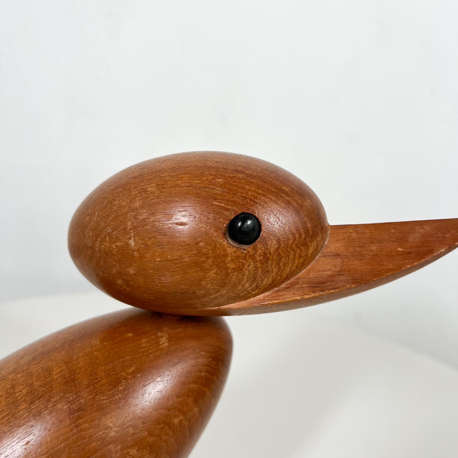 1960s Modernist Style of Hans Bolling Teakwood Duck Denmark 3