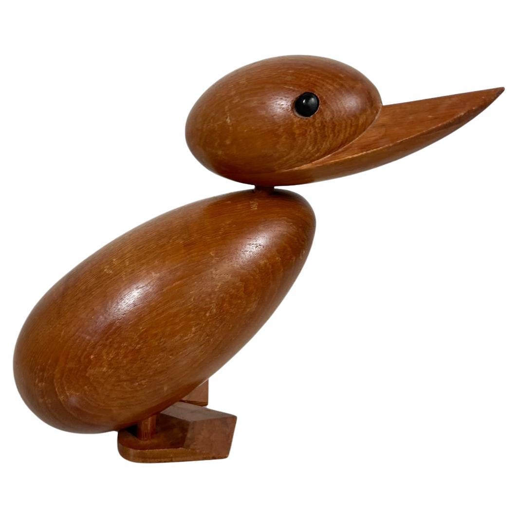 1960s Modernist Style of Hans Bolling Teakwood Duck Denmark